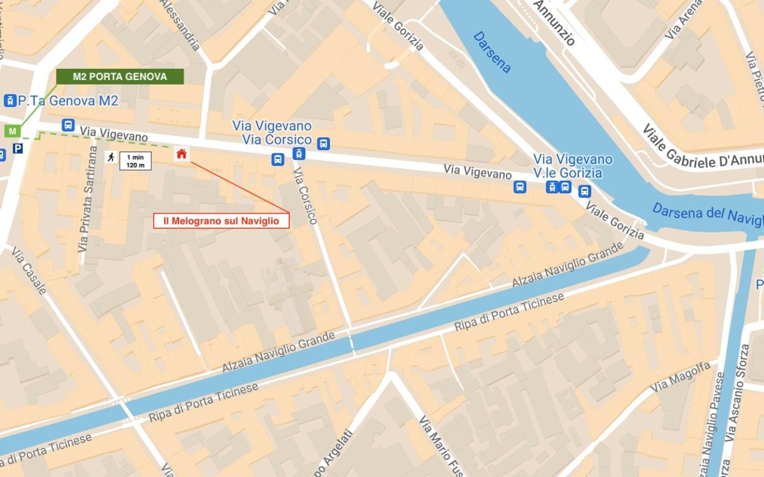 Apartmán Il Melograno Sul Naviglio Milán Exteriér fotografie